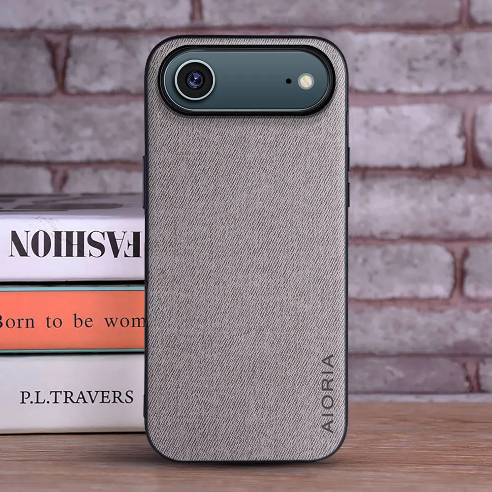 Luxury Textile Leather Phone Case - Fashionable Coque Cover