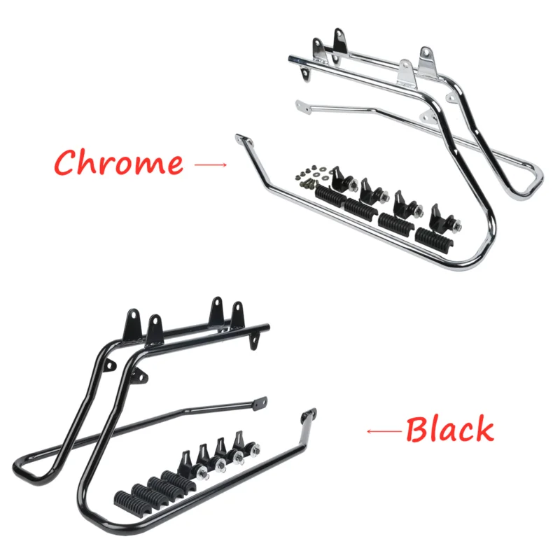 Motorcycle SaddleBags Conversion Bracket For Harley Softail Models Fat Boy S FLSTF 1984-