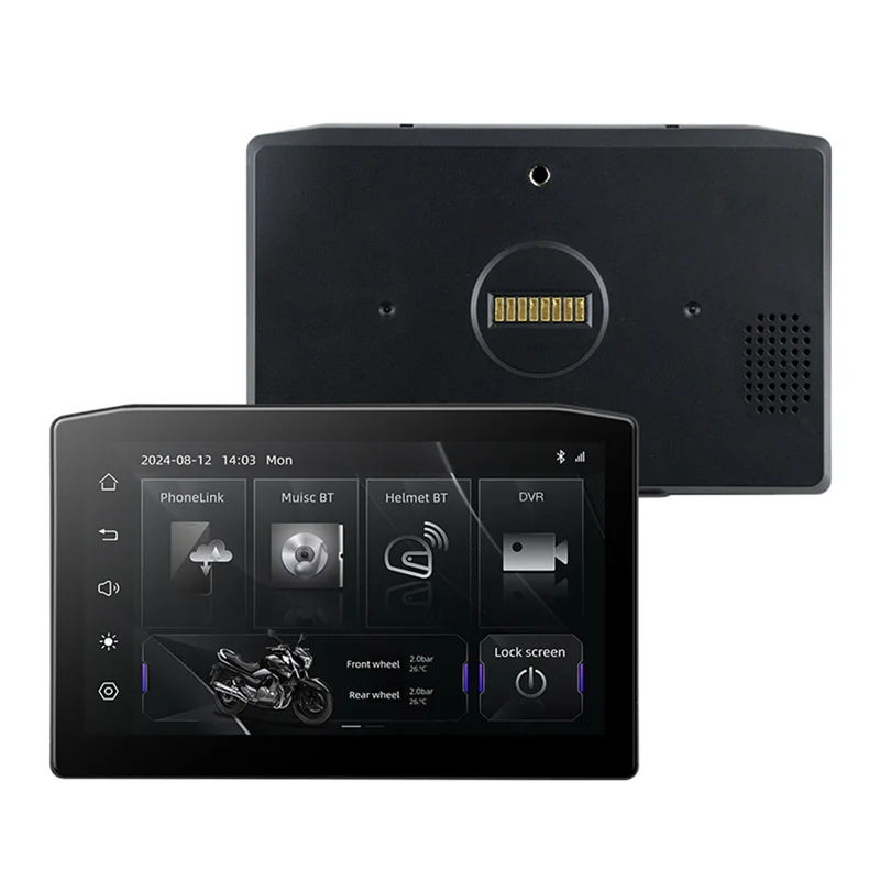 방수 6.25인치 오토바이 디스플레이 무선 Carplay 안드로이드 자동 휴대용 네비게이션 화면 이동식
