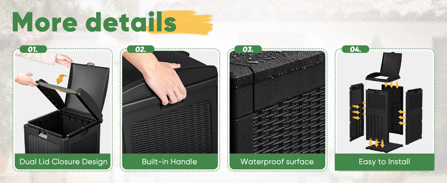 30 Gallon Outdoor Trash Can