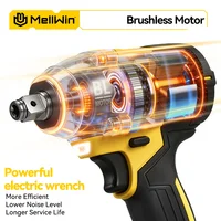 MELLWIN – ensemble de perceuses électriques sans balais 520N·m, clé à chocs électrique 3 en 1, tournevis, outil électrique pour batterie Makita 18V 2