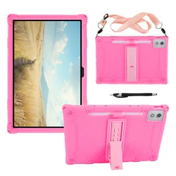 Children's Silicone Tablet Cover with Strap & Pen Holder - Tab Pro TB373FU 12.7 (Pink)
