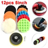 5inch 12ps Car Polishing Pads Drill Sponge Buffing Waxing Clean Polish Buffer Pad for Drill Wheel Polisher Waxer 1
