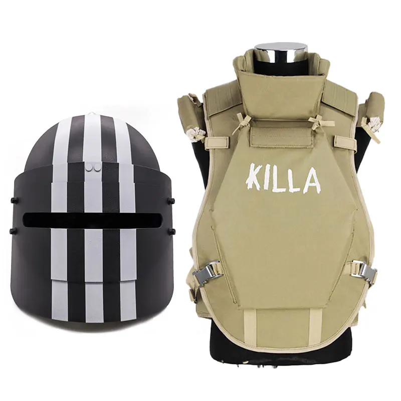 KILLA ストライプヘルメット ベージュ、KILLAアーマー KILLA ストライプヘルメット ベージュ、KILLAアーマー
