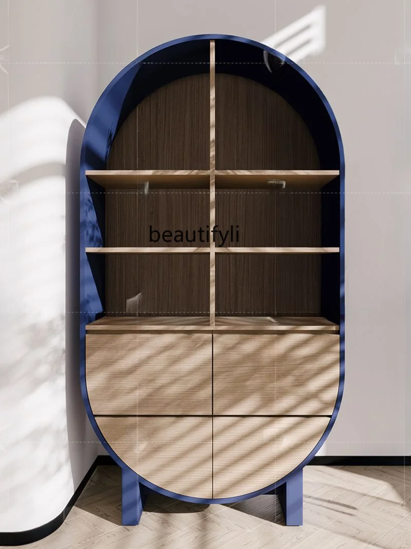 

Nordic Showcase Storage Cabinet Display Cabinet Bookcase Elephant Small Bookcase Bookshelf