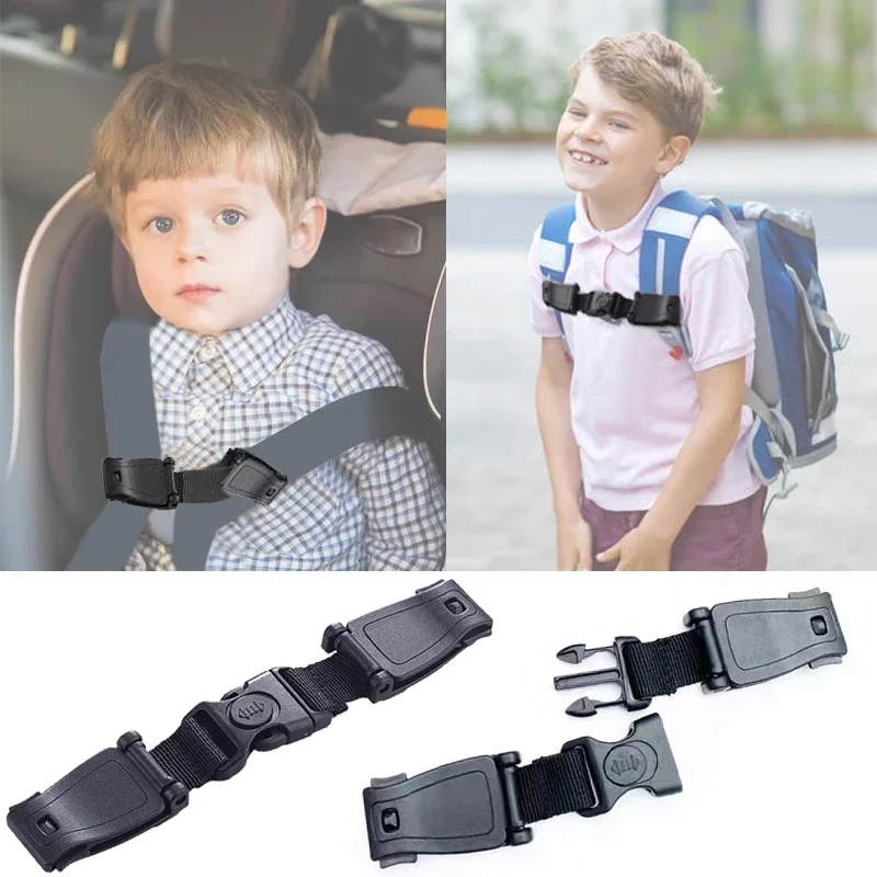 Car Seat Belt Adjustable Strap Highchair Safety Harness Strap Lock Anti Escape Child Baby Chest Clip Travel Car Backpack Clip highchair accessories children strap buckle