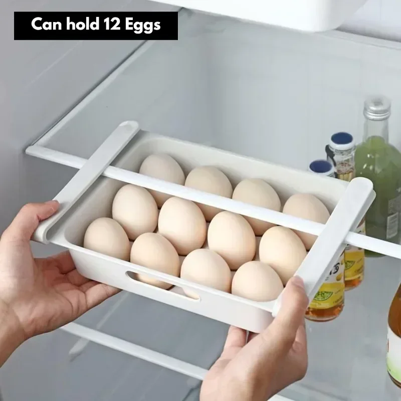 Fridge Egg Drawer Organizer Holder Trays Refrigerator Egg Container Egg Storage Bin Home Kitchen Supplies 2