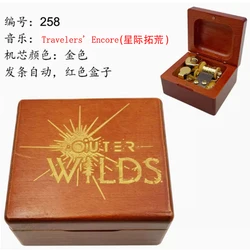 Handcrafted Outer Wilds Wooden Music Box - Windup Musical Gift for Christmas, Birthdays, and Special Occasions (258 - RJ1 Windup)