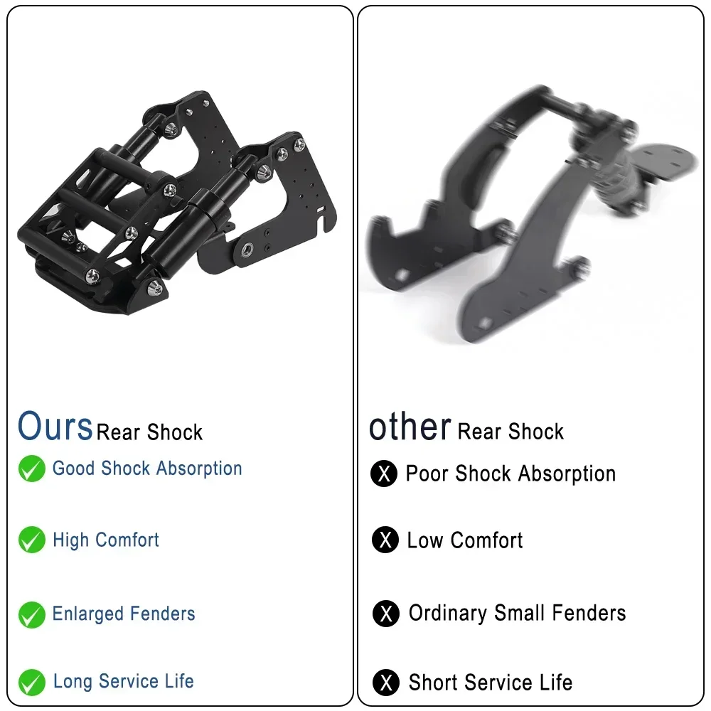 Hinten Suspension Kit Für Ninebot Max G30 Elektrische Roller Teile Modifizierte Hinten Stoßdämpfer Mit Werkzeuge Zubehör – Detail 3