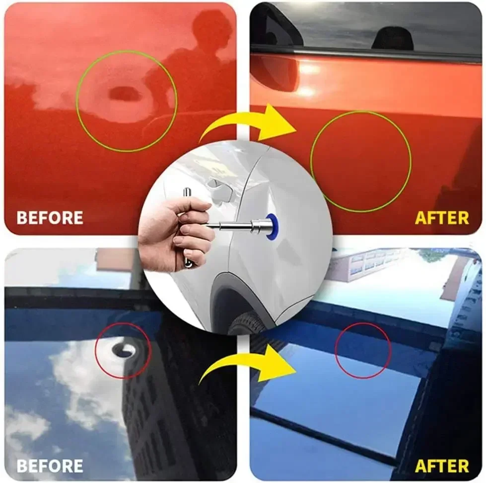 Auto Paintless Dent Repair Tools Car Body Suction Cup Tool Slide Hammer Reverse Hammer Puller Tabs For Car Dent & Ding Remover