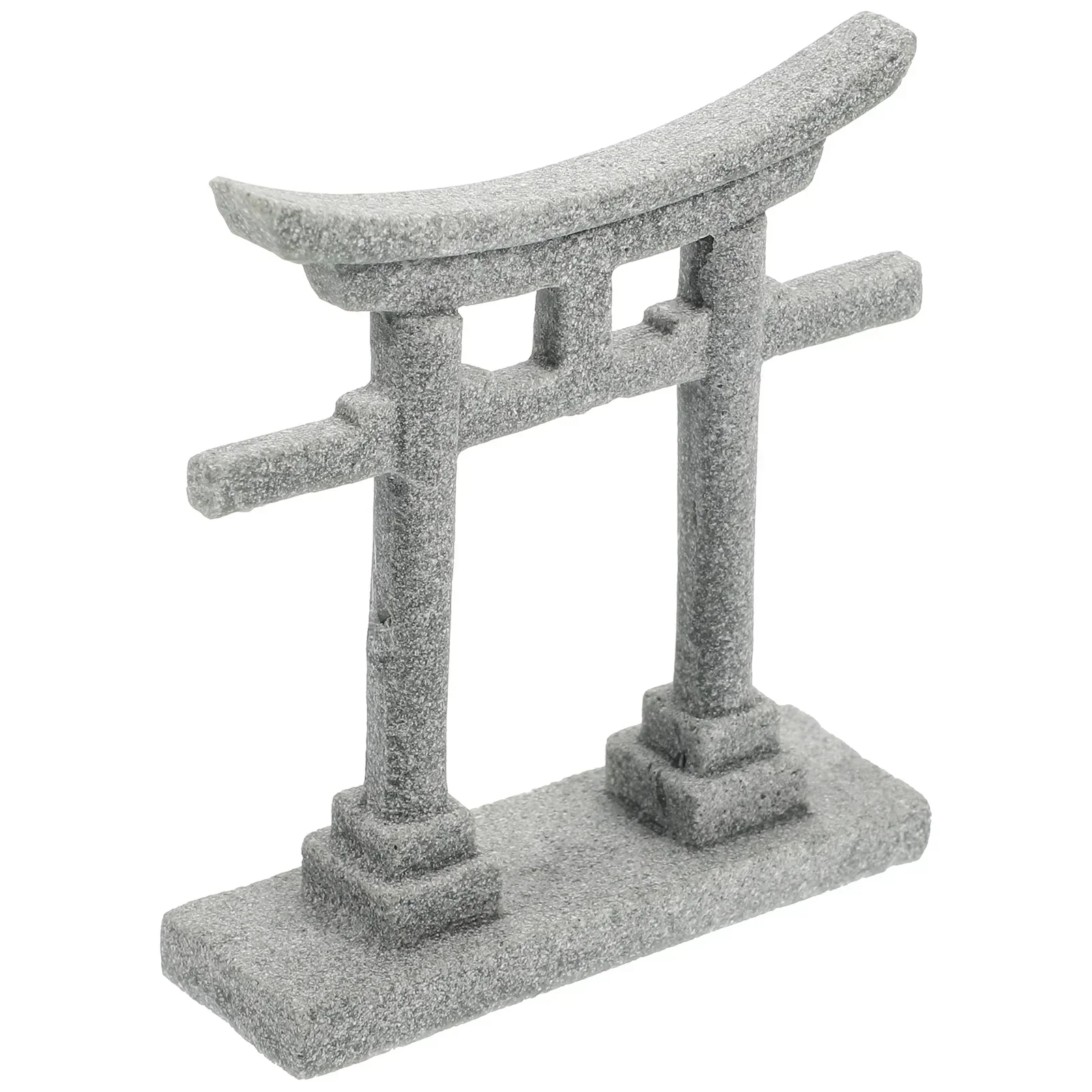 Torii Gate Japanese Aquarium Decor Miniature Ornamenttank Garden Shinto Landscape Sandstone Micro Decoration Simulation