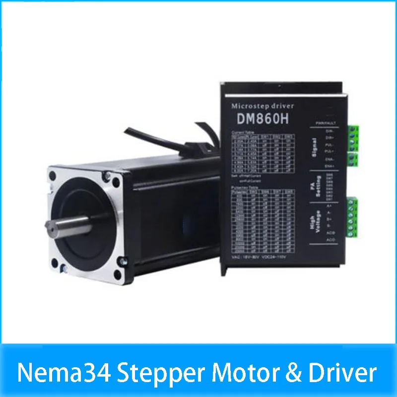 Драйвер шагового двигателя Nema34, 4,5n 6N 8,5n 12N 13Nm DM860H DMA860H 2DM860H, приводной ЧПУ Гравировальный фрезерный станок