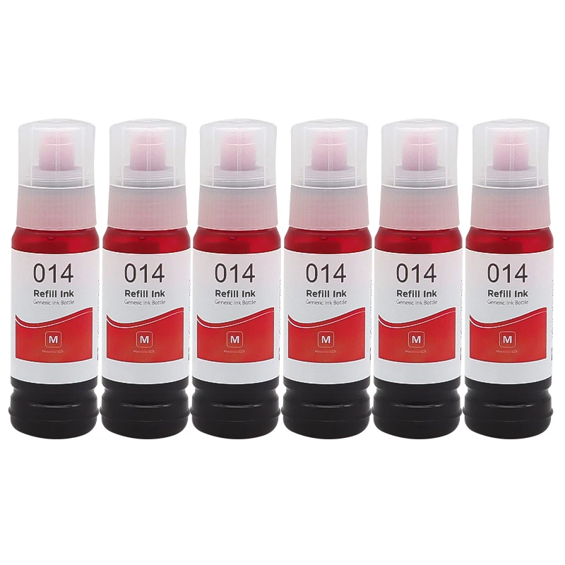 Vibrant 6-Color Dye Ink Set - 70ml