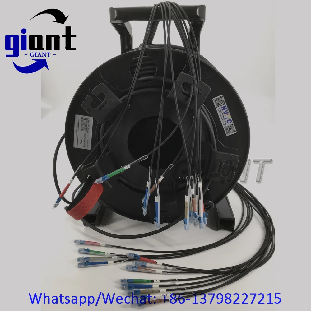 12코어 150M 아머드 파이버 패치 코드, 12C G657A1 SM 150M TPU/LSZH 6.0mm PCD310 방수 싱글모드 실외 FTTH 케이블