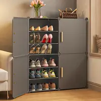 Modern Foldable Cabinets Of Home Living Corridor Multilayer Dust Proof Shoe Storage Rack For Your Room Simplicity Hallway Shelf 2