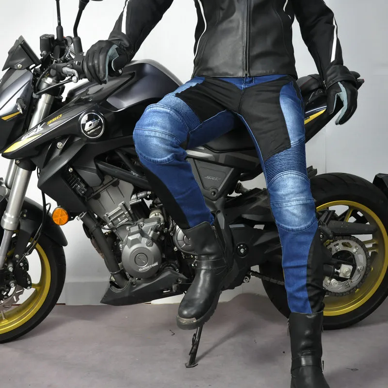 PK719 Upgrade Model Motorcycle Summer Riding Jeans With Breathable Net Knight CECertification Equipment Anti-fall Pants