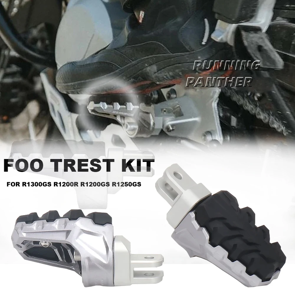 

New Universal Driver Footrest Kit Foot Pegs Motorcycle For BMW R1300GS R1200R R1200GS LC Rallye ADV R 1200 GS R1250GS Adventure