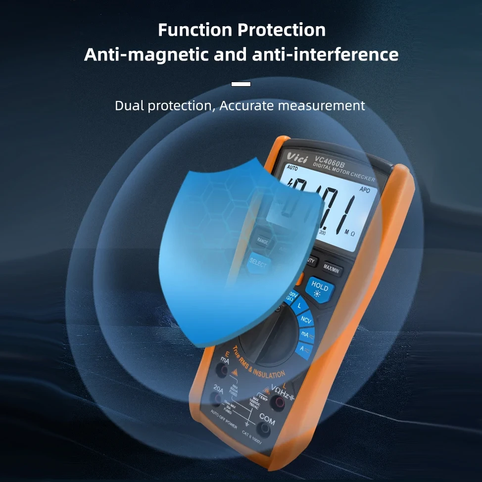 Insulation resistance multimeter two-in-one,NCV measurement,New energy auto repair multimeter,high-precision,VICI,6000 counts