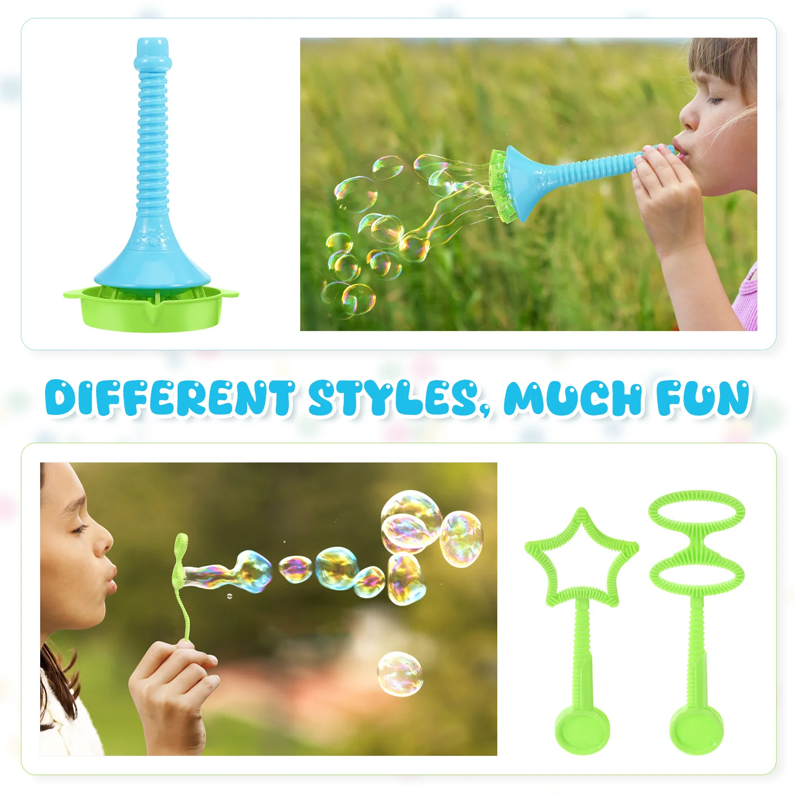 Adhesive Tape Toddler Baby Machine Large Children Maker Bubbles and Dipping Tray Blowing Soap Tools 3