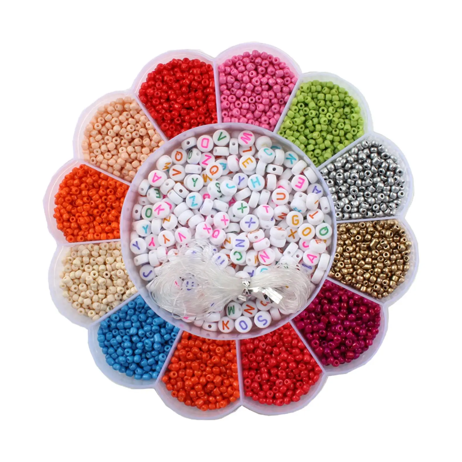 

500x Seed Beads Accessories Crafting for Pendants Jewelry Making Findings