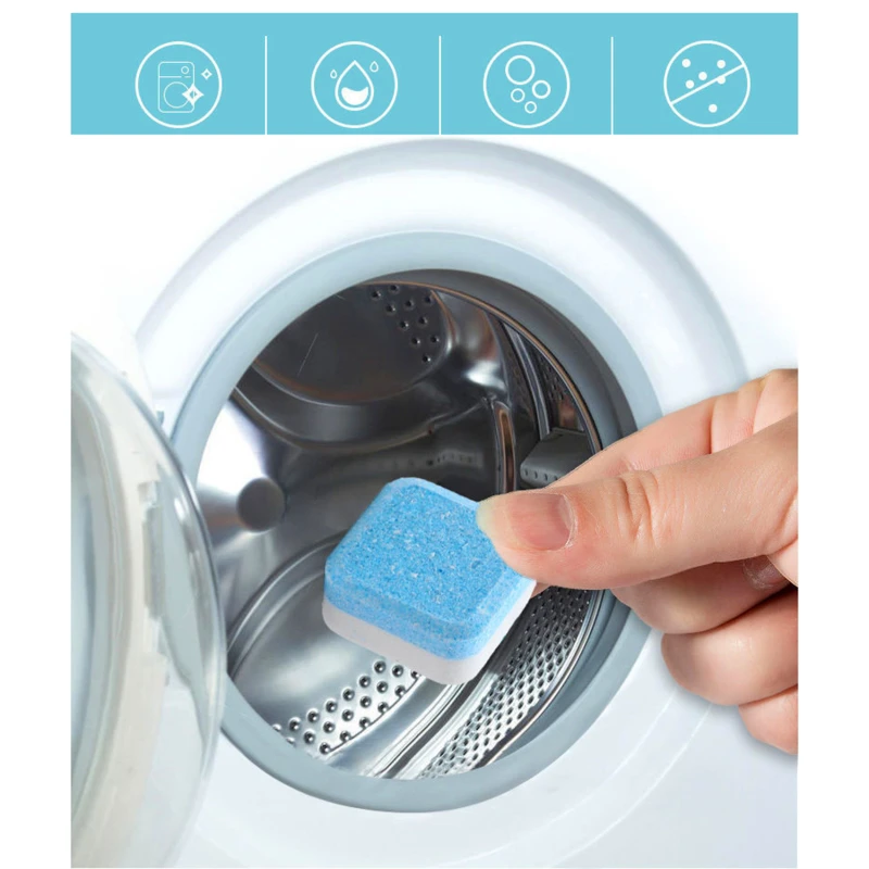 4/8PCS Washing Machine Cleaner Deep Cleaning Washer Deodorant Remove Stains  Detergent for Washing Machine Effervescent Tablets