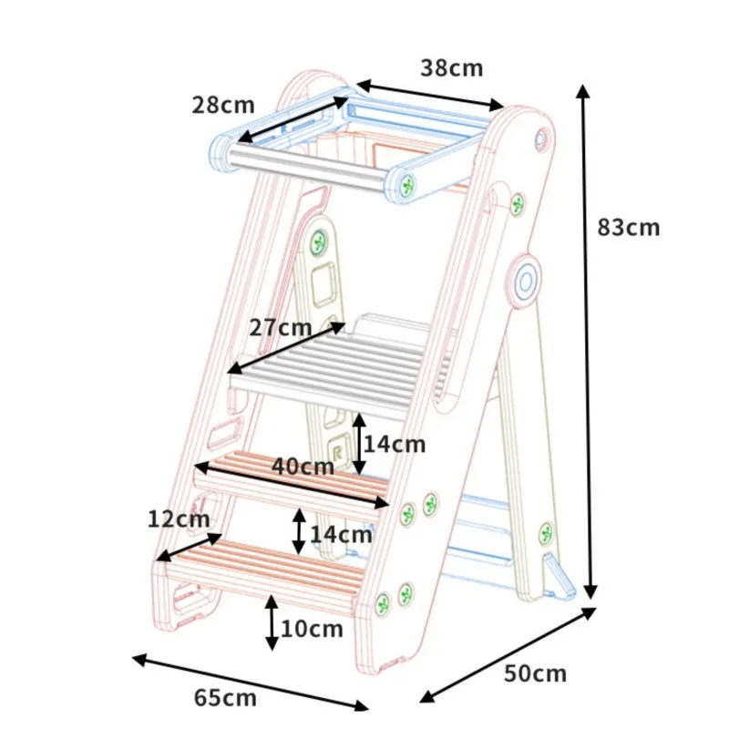 Baby Ladder Stool Lazychild Ladder Learning Tower Baby Wash Steps Foldable