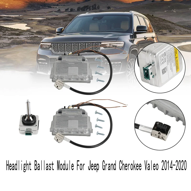 

1Set Xenon Headlight Ballast Module D3S Bulb Wire Control Unit Component For Jeep Grand Cherokee Valeo 2014-2020