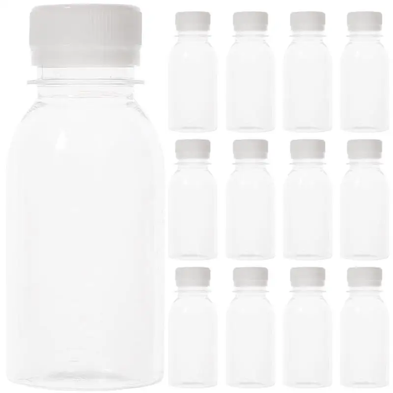 8oz (240ml) Juice Bottles with Caps for Juicing Reusable Clear Empty  Plastic Bottles Drink Containers Mini Fridge Juicer Shot - AliExpress