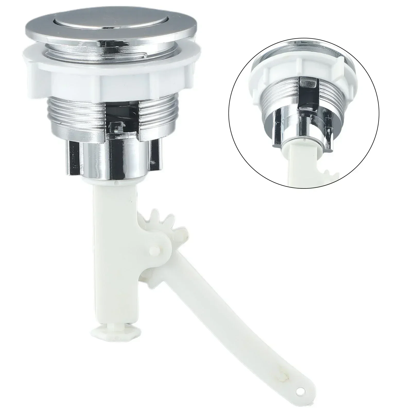 38mm Bathroom Toilet Push Button Single Double Flush Button Round Water Tank Cover Switch Bathroom Toilet Accessories push button switch toilet flush button
