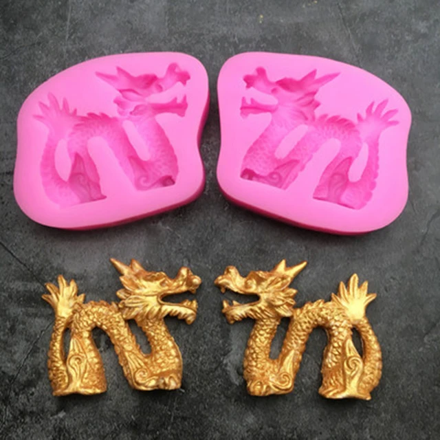 Chinese Dragon Shape Fondant Cake Liquid Silicone Molds Chocolate Mold  Biscuits Mould Baking DIY Wedding Cake Decorating Tools - AliExpress