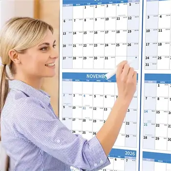 2026 secco cancella il calendario delle pareti 12 mesi Pianificatore annuale annuale per il goal quotidiano 896c