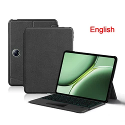 Premium Magic Smart Keyboard Cover with Backlit TouchPad for OnePlus Pad 2 12.1 (Black English)
