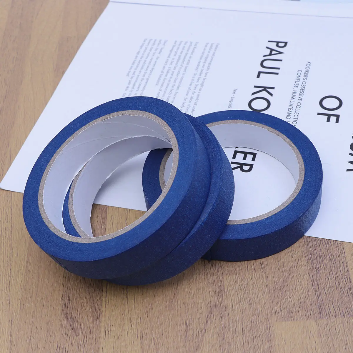 3Pcs 고무 색상 분리 마크 마스킹 테이프 고온 방지 Uv 방지 실내 실외 사용 끈적한 질감 종이