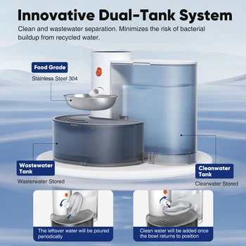 ⁦Stainless Steel Pet Water Dispenser with Purifying Filter⁩ - الصورة ⁦4⁩
