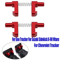 For Geo Tracker Original Aluminum Soft Top Roof Latch Clips For Suzuki Sidekick X-90 Vitara For Chevrolet Tracker with springs