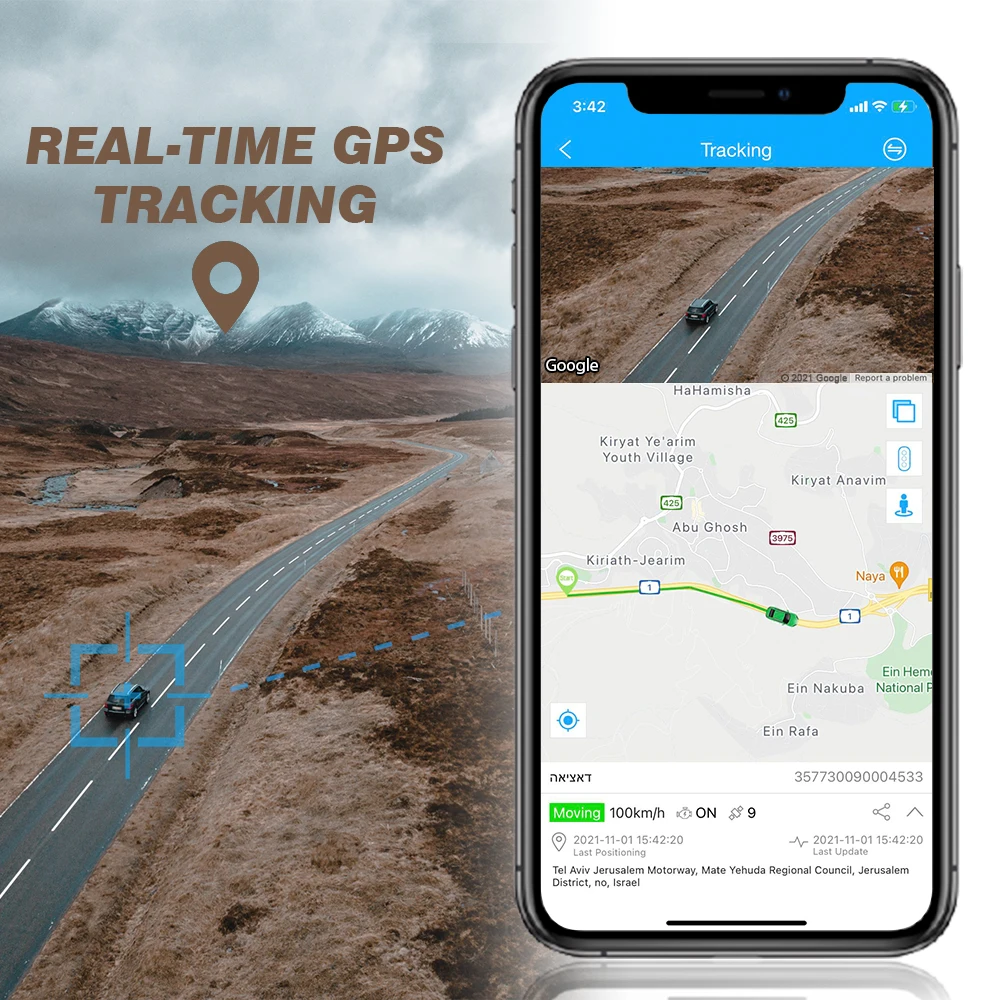 GPS Tracker Car Tracker JIMIMAX JM-C21 Mini Gps Real-time Car Locator 9-90V Anti-thieft Multi Alarms Position With APP/PC Waterproof Tracking Device