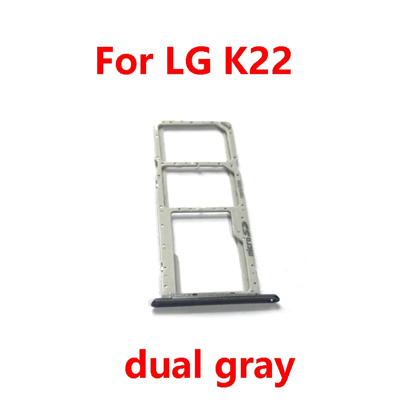 For LG K22 K42 K52 K62 K41S K51S K61 K71 SIM Card Tray Holder Card Slot Adapter phone sim tray holder