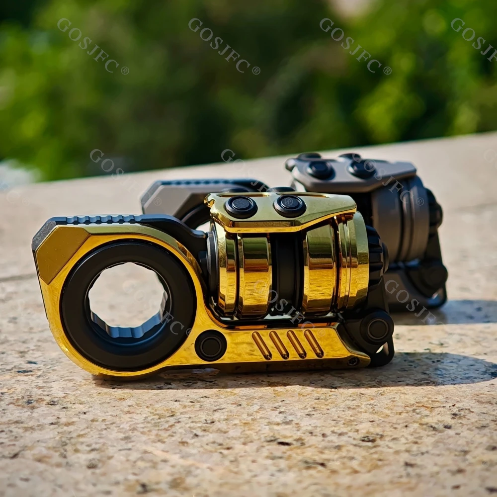 GoBiggeR チタン鋼製 ゴールデン シニアン フィジェットスライダー 多