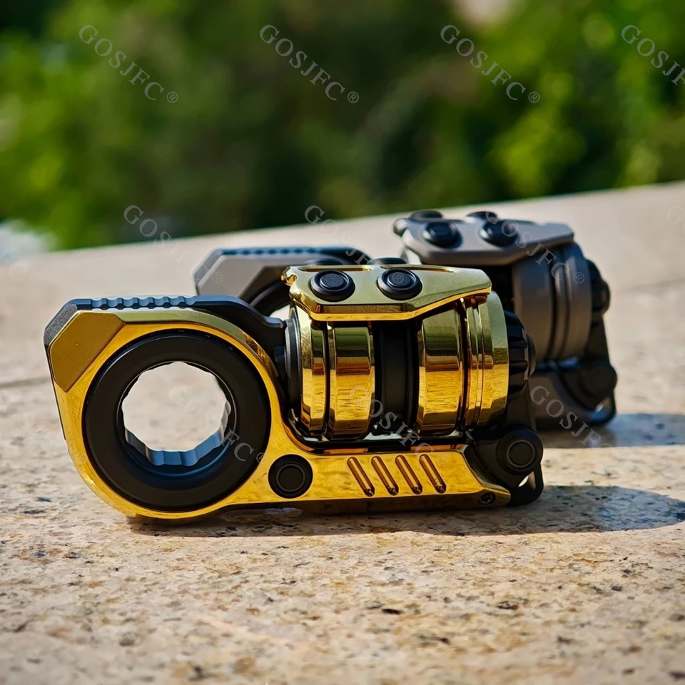 GoBiggeR チタン鋼製 ゴールデン シニアン フィジェットスライダー 多