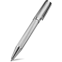 STONEGO Metal Ballpoint Pen, Retractable Signature Pen Crest Style Metal Housing Black Ink Medium Point 1.0mm 1