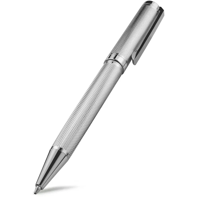 STONEGO Metal Ballpoint Pen, Retractable Signature Pen Crest Style Metal Housing Black Ink Medium Point 1.0mm 1