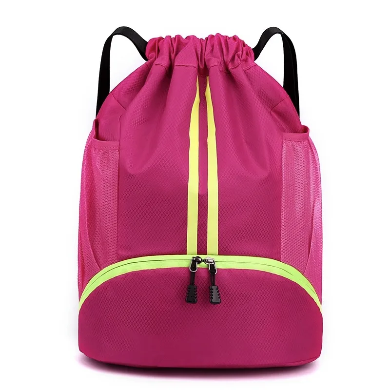 Basketball Swimming Dry Wet Separation Storage Sports Backpack Training Fitness Strap Drawstring Backpack