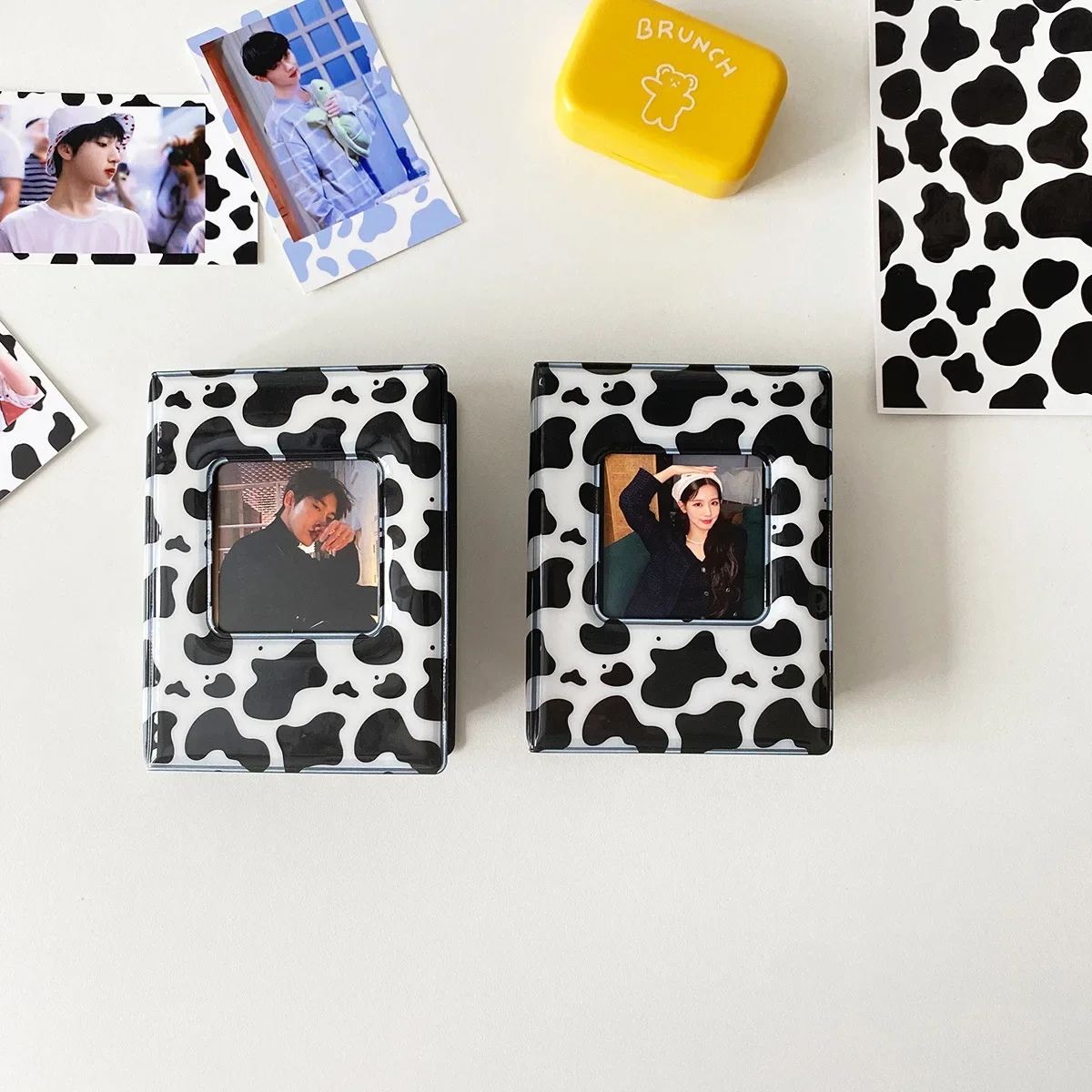 

Retro Black 3 Inch Photo Album Chasing Girl Idol Album Small Card Storage Book Kpop Photocard Binder Photo Holder