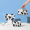 PU Cow Women Portable Cosmetic Bag Multifunction Waterproof Toiletries Organize Storage Handbag Female Travel Makeup Bags 1