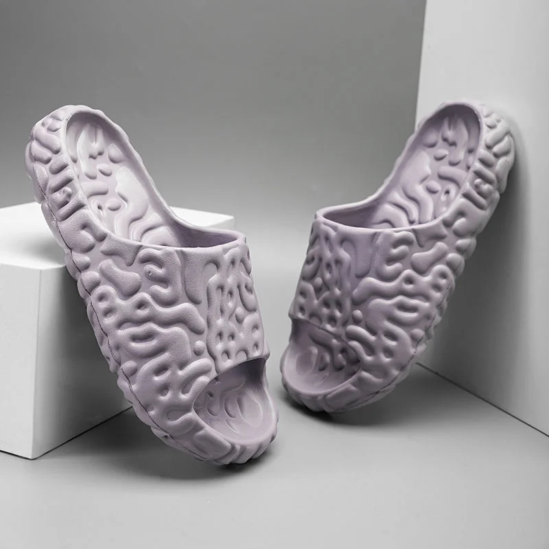 Erkekler için Kayma Terlik Kaymaz Kaymaz Yazlık Terlik Yumuşak Köpük Kaydırıcılar İç Mekan Dış Mekan için Kalın Tabanlı Terlik_voghion.com