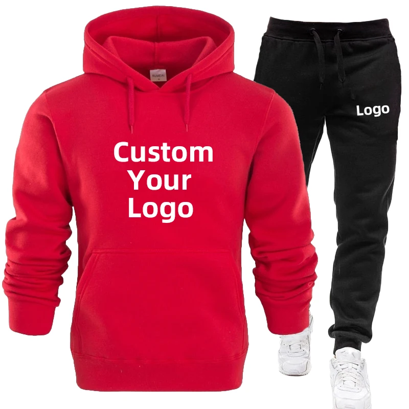Customise your logo Sports Wear for Men Tops and Trousers Set Casual Jogging Suit Streetwear Men's Jogging Suits S-4XL 3