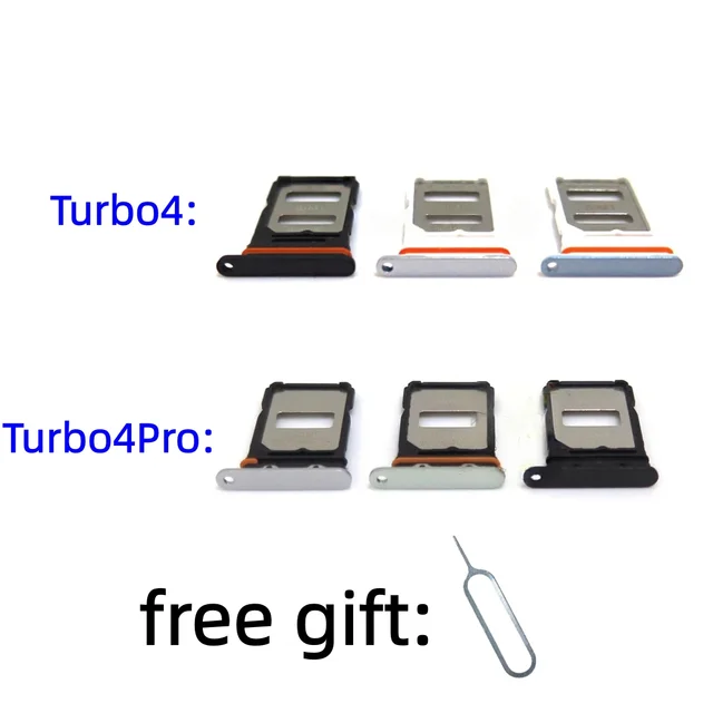 SIM Card Tray For Xiaomi Redmi Turbo4 Turbo4Pro 24129RT7CC 25053RT47C Repair Parts drawer chip card tray Socket Drawer Holder 1