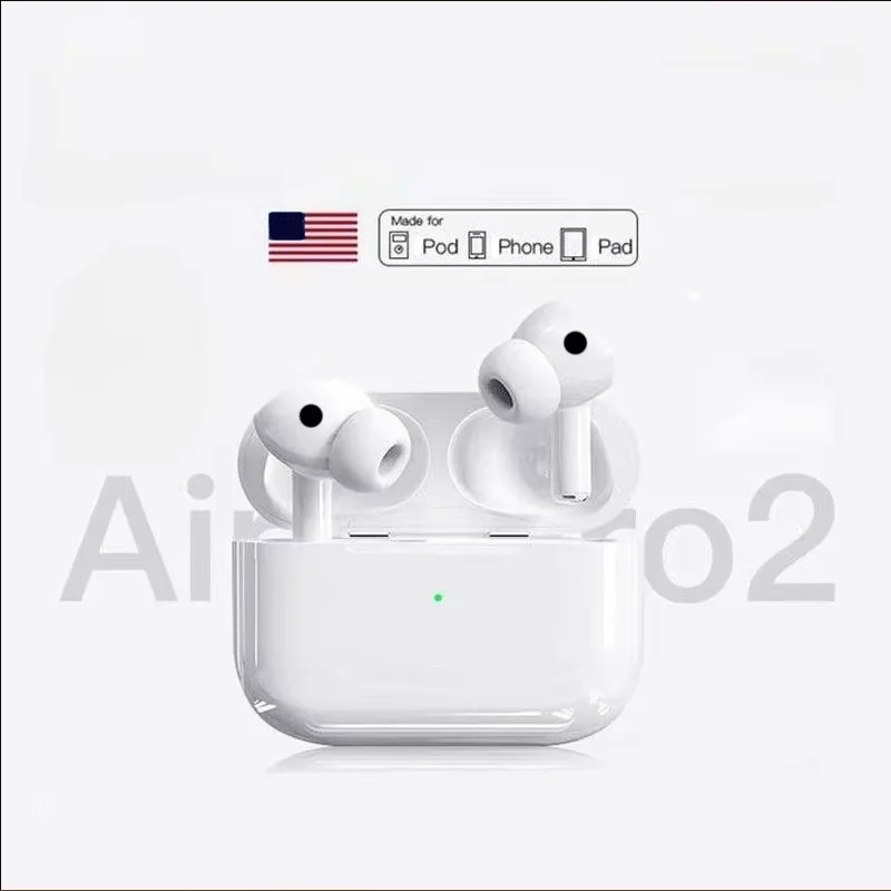 AIR ANC Noise Wireless Bluetooth Earphones iPhone Samsung Huawei Xiaomi Game Stereo Sports Microphone Earphones Pods 2 wireless earbuds bluetooth headphones
