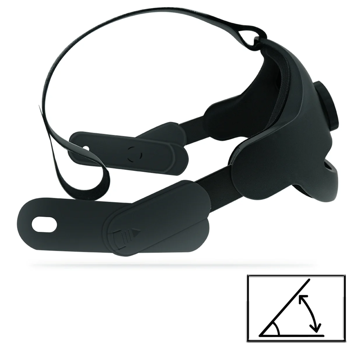 Headconjunto Strap para Oculus Quest Ajustável Reforçada Cabeça Almofada Vestindo Preto vr - Image 4
