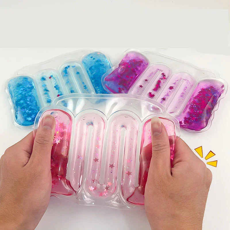 Fidget Toy Anti Stress Toy Summer Novelty Stress Relief Toy Water Bag Squeeze Gold Dust Water Strip Party Game Left Restless Antistress Girl Toy